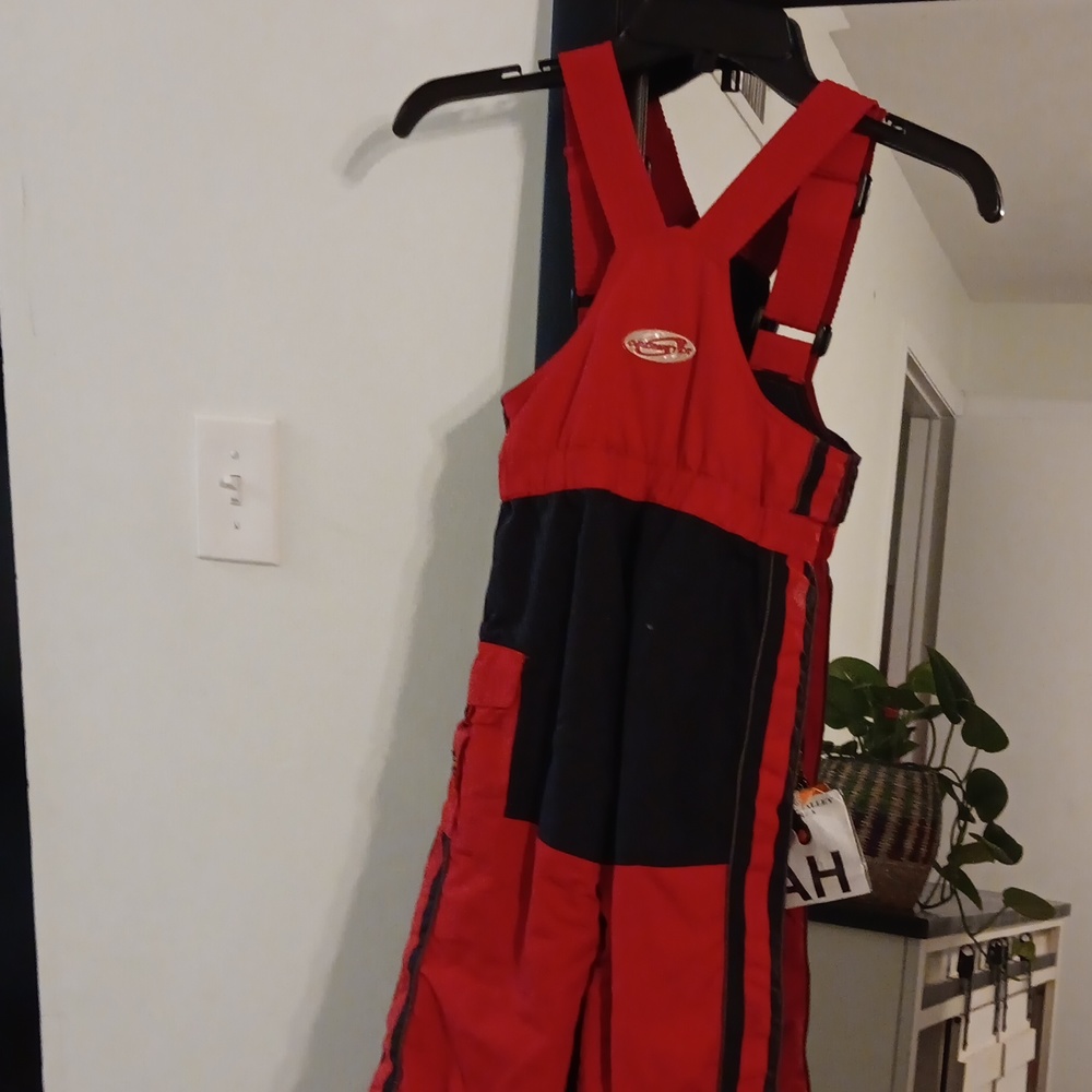 Kids' Obermeyer Alt 2 Ski Bib Overalls 4(Boy) Red